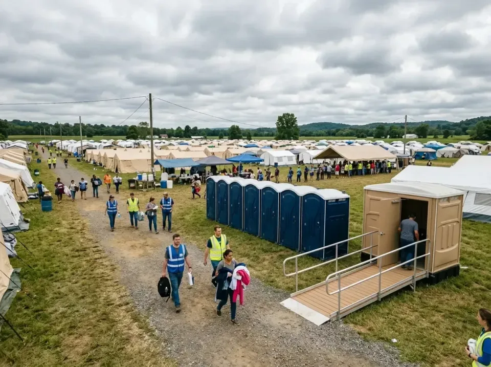 disaster-relief-camp-restrooms-010 — frequently asked questions, Dumpster & Portable Bathrooms Rental in Homewood, IL